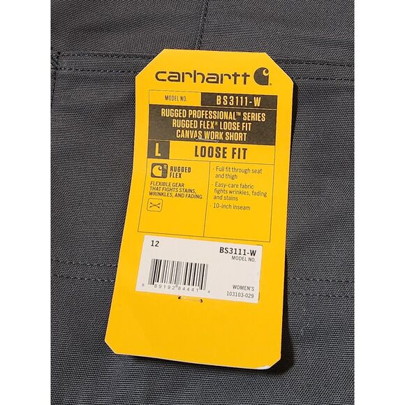 Carhartt Rugged Flex Canvas Work Short | Women's size 12 - Picture 6 of 7